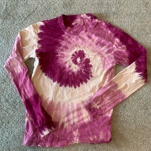 IVORY ELLA LONG SLEEVE PINK TYE DYE